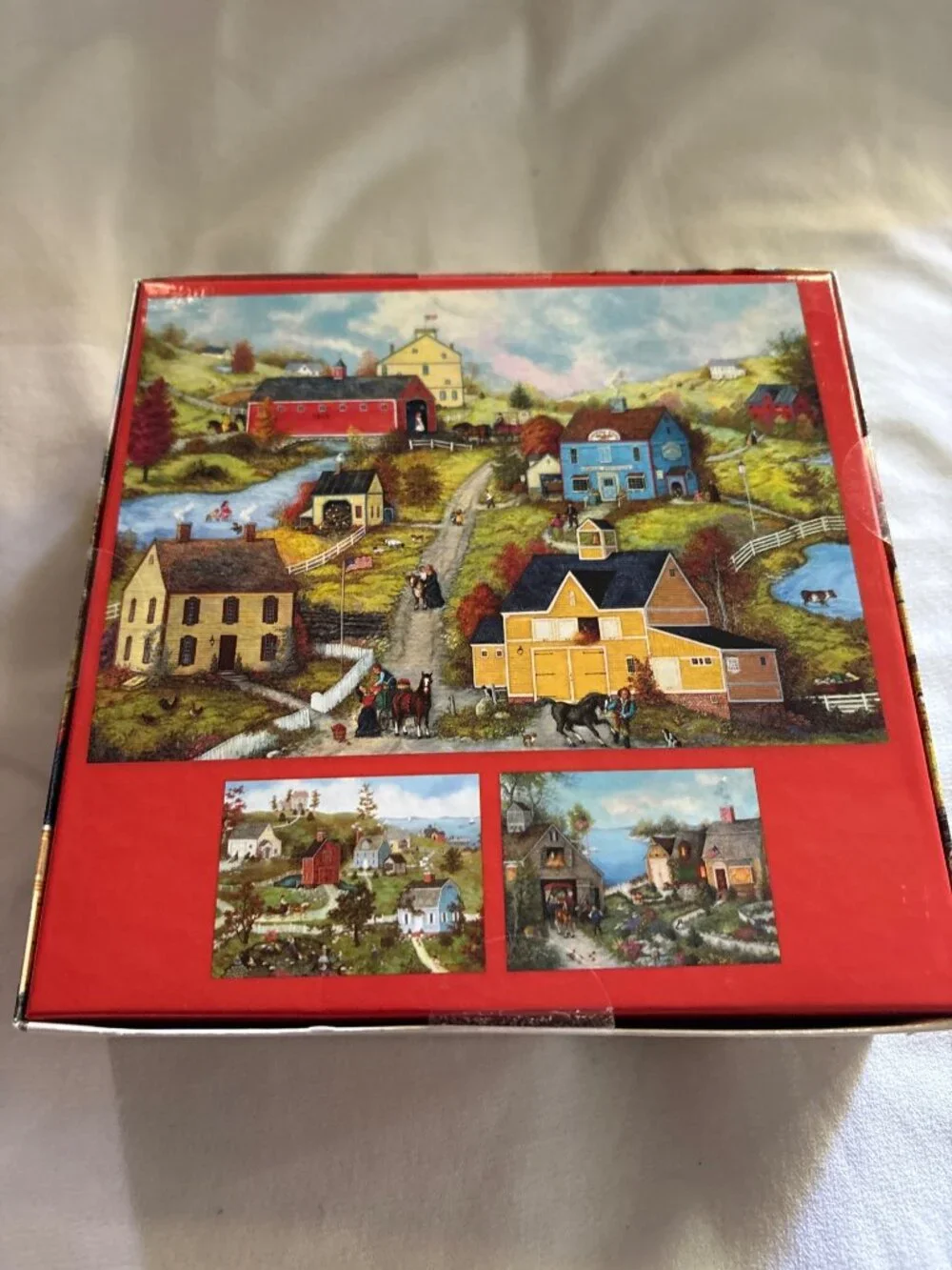 Linda Nelson Stocks Village At The Bay 1000-Piece Jigsaw Puzzle By Ceaco